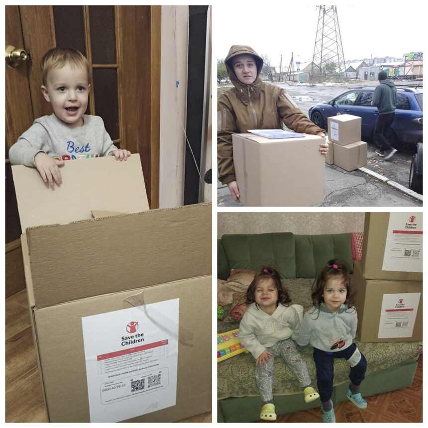 ГО «Поруч» доставили дітям Херсонщини більше 100 зимових наборів від «Save the Children in Ukraine»